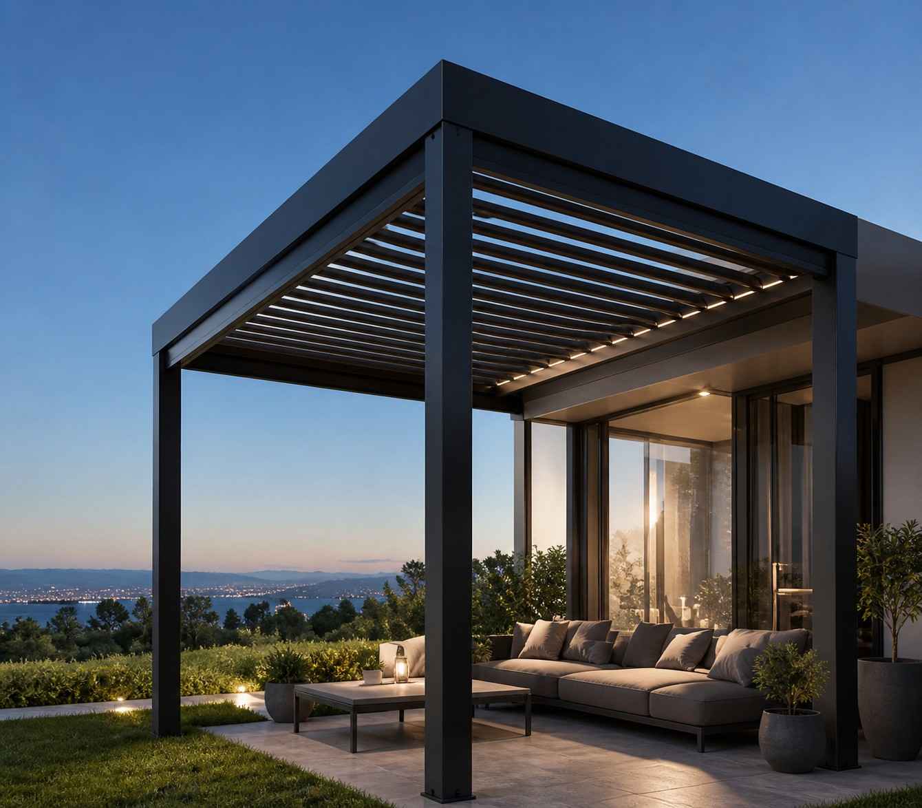 Bioclimatic aluminium pergolas