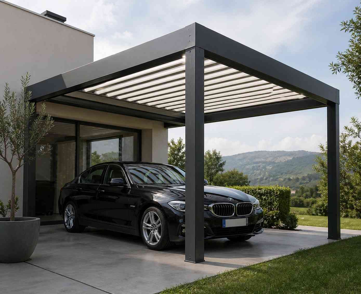 Aluminium car canopies