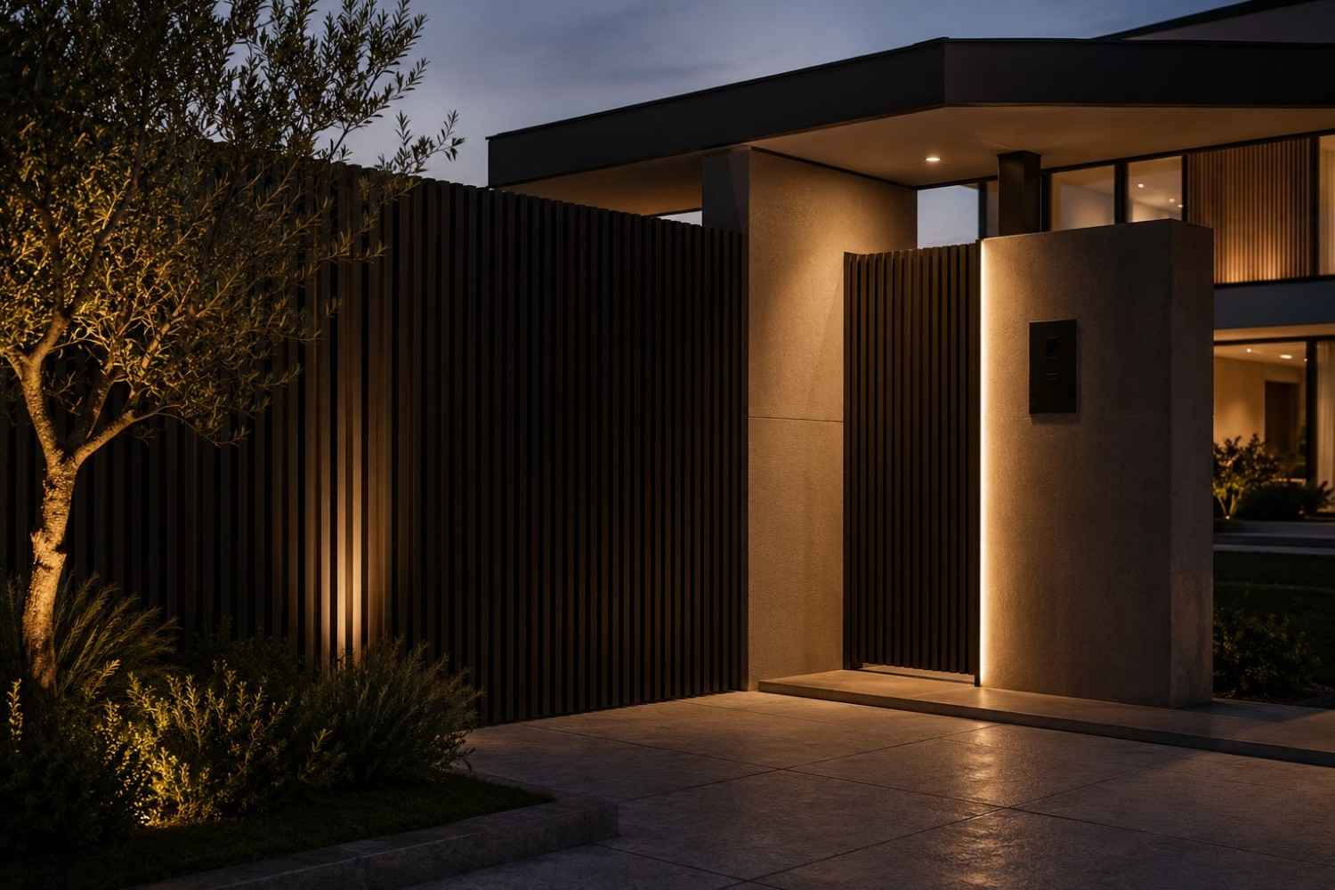 Decorative aluminium slat cladding 5