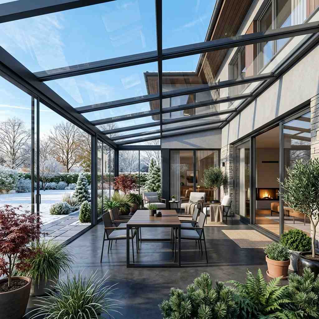 Glass terrace roofs & skylights