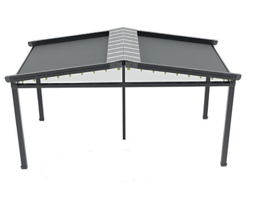 Free-standing double pergola 1