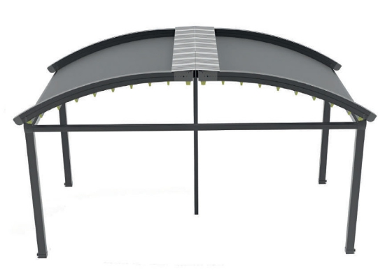 Free-standing double pergola 2